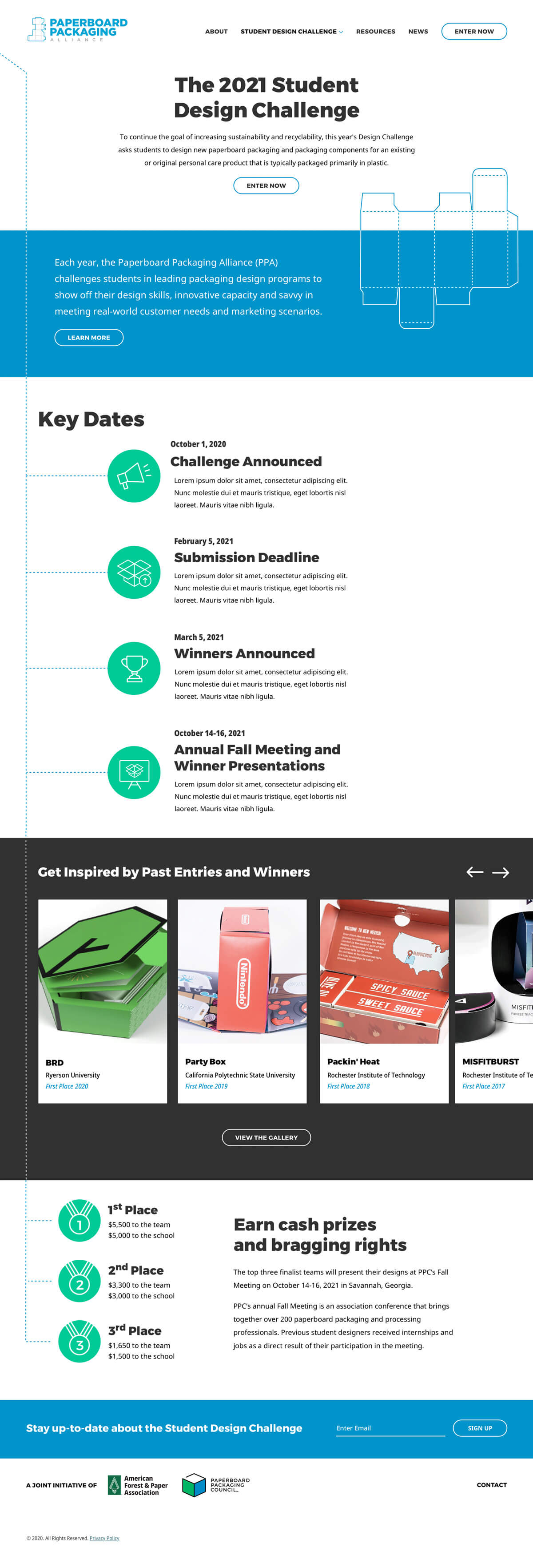 Paperboard Packaging Alliance (PPA)'s Contest Homepage